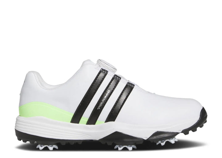 Adidas Junior's Tour360 BOA Spiked Golf Shoe - White