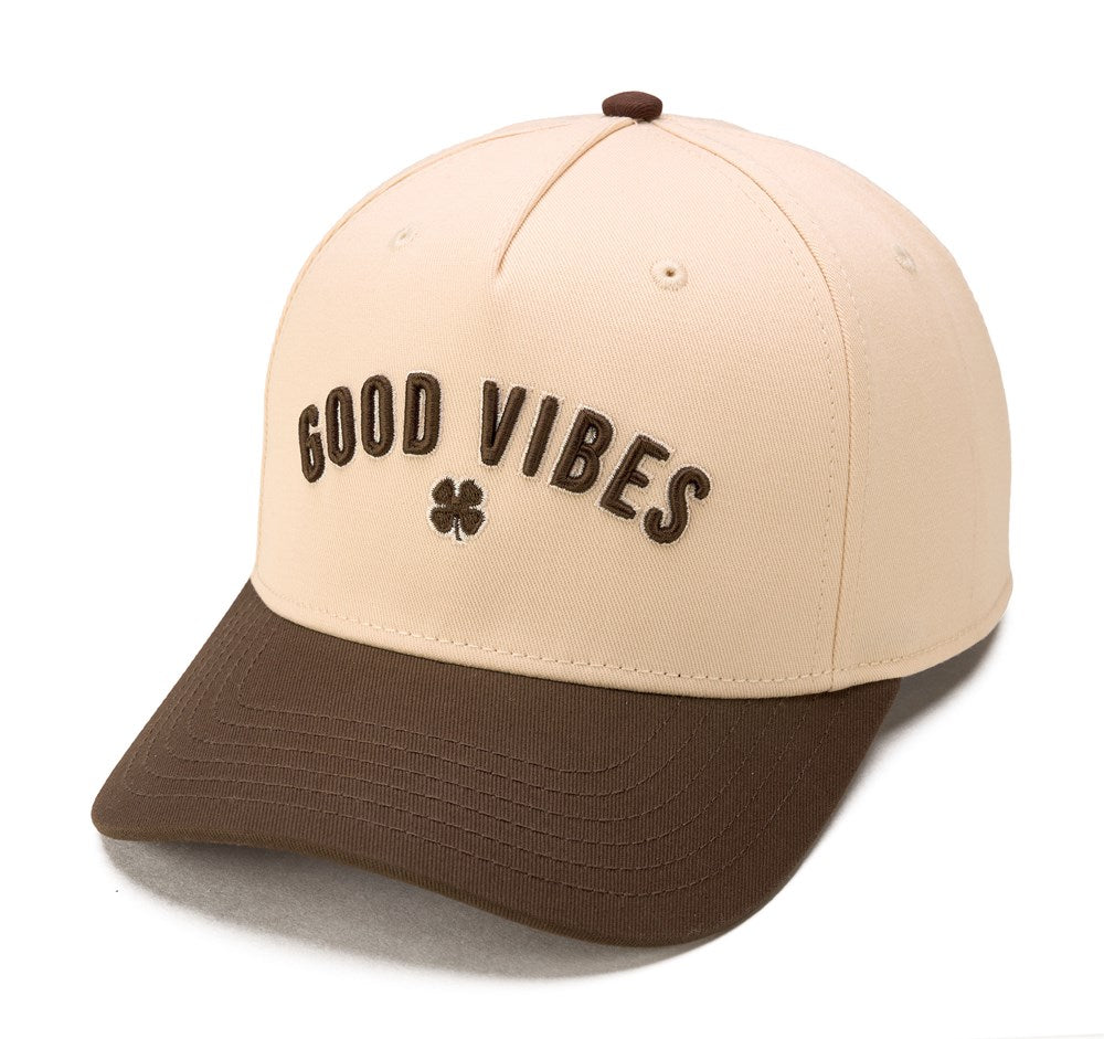 Black Clover Good Vibes Only Tan-Brown Hat