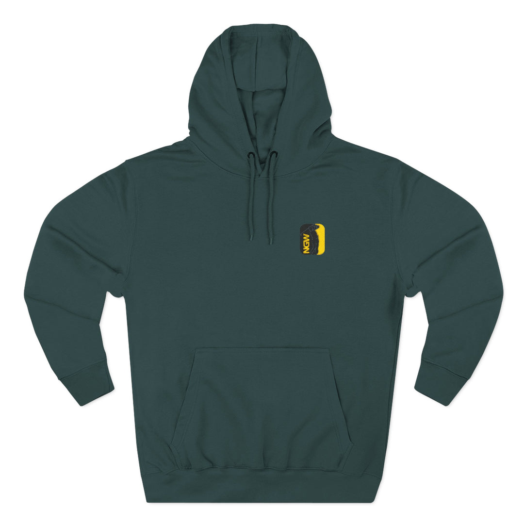 Cozy Three-Panel Fleece Hoodie for Everyday Comfort, Graphic Sweatshirt, Casual Fall Fashion, Gift for Him or Her, Relaxed Style