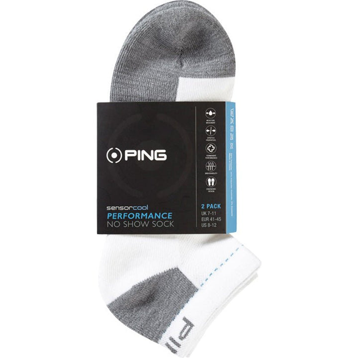 Ping Men’s Sensor Cool No Show Socks 2 Pack