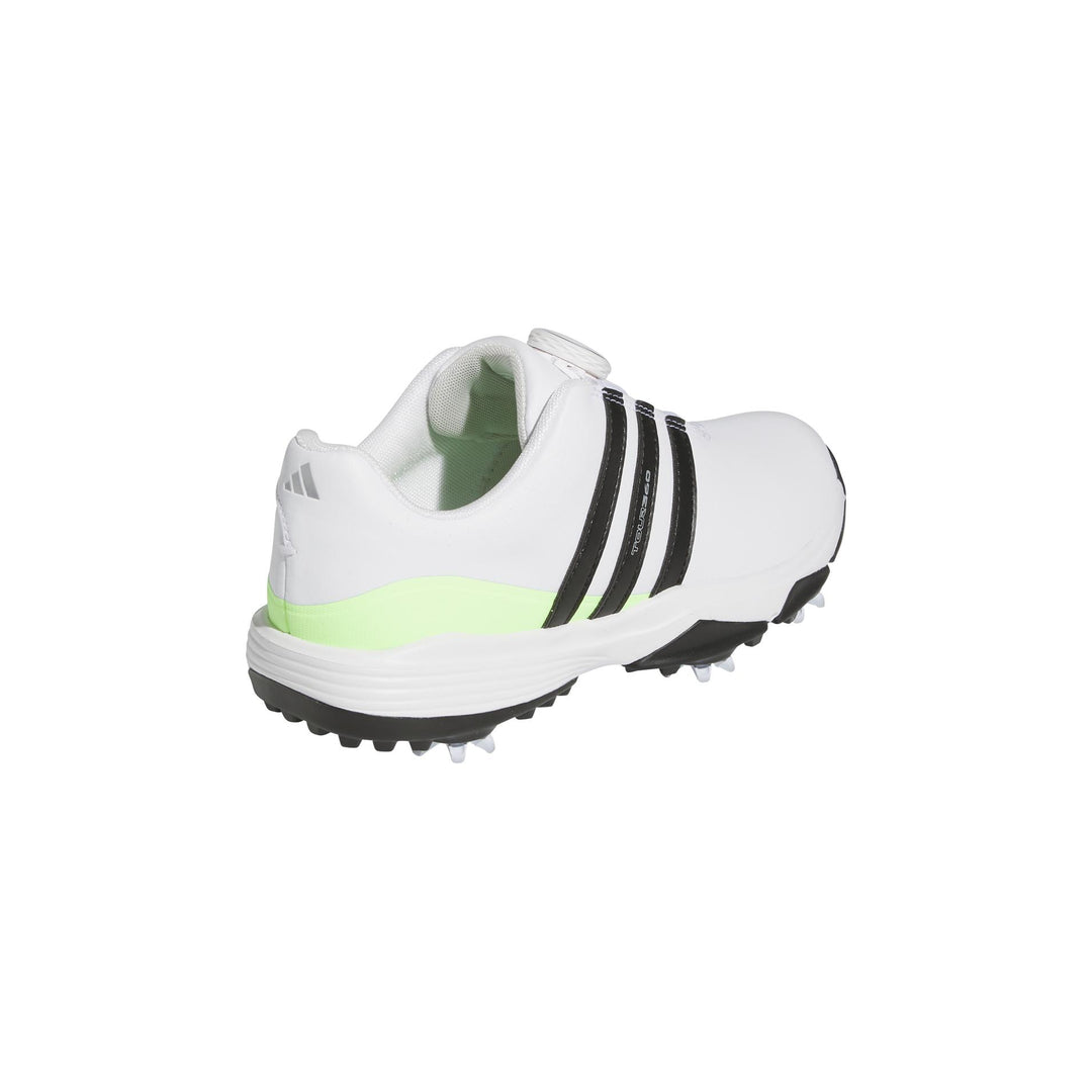 Adidas Junior's Tour360 BOA Spiked Golf Shoe - White