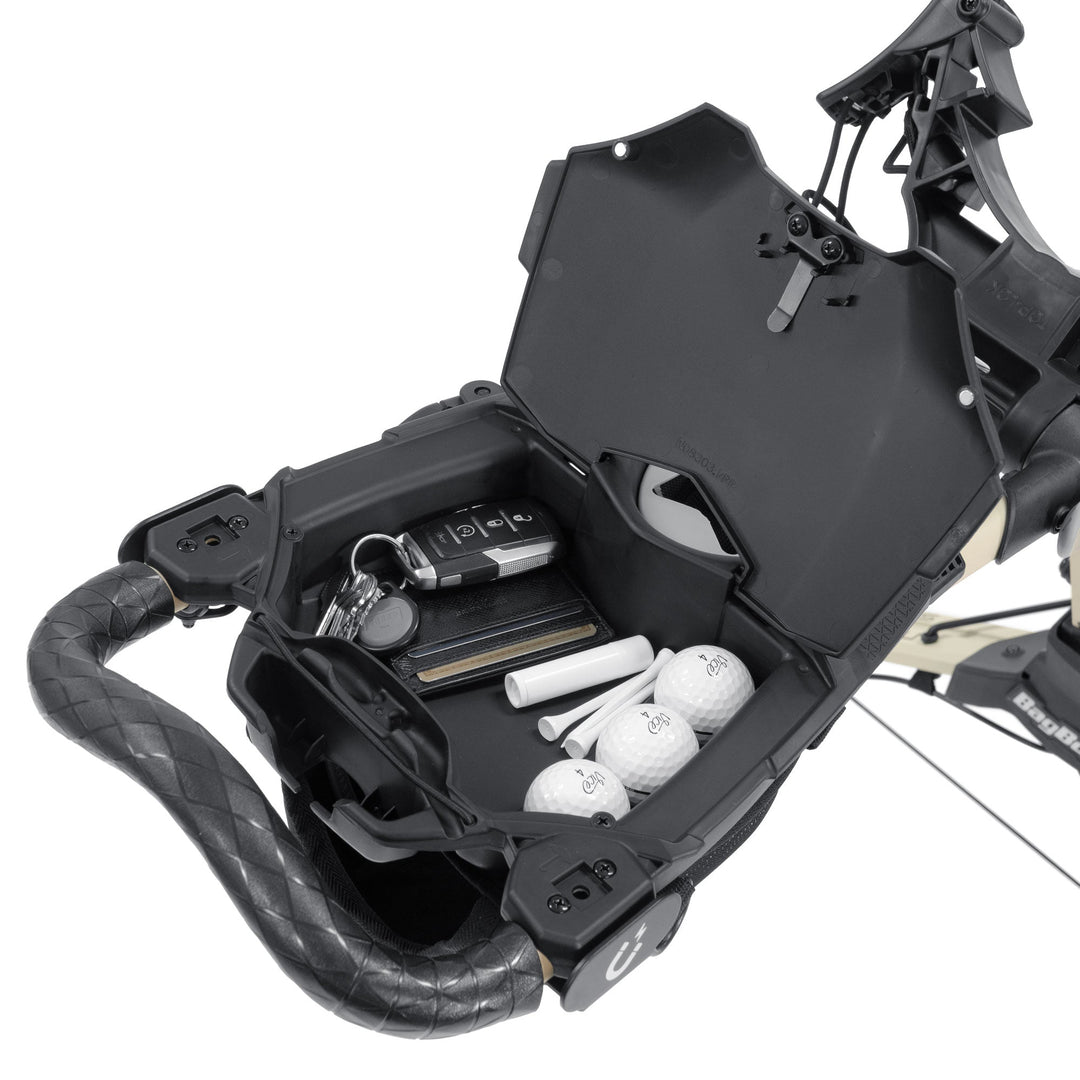 Bag Boy Nitron Swivel Push Cart - storage console