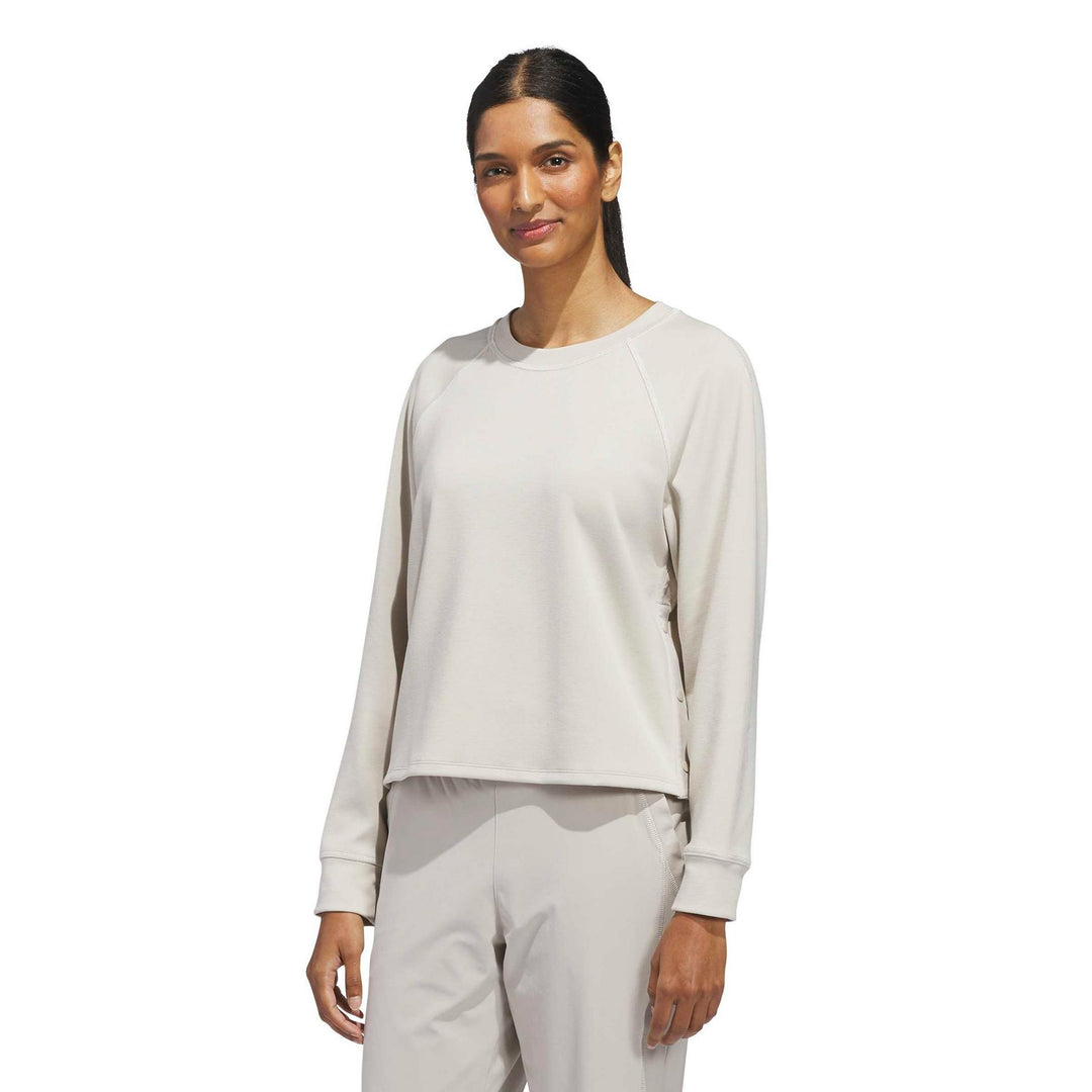 Adidas Women's Beyond Side-Snap Crew Sweater