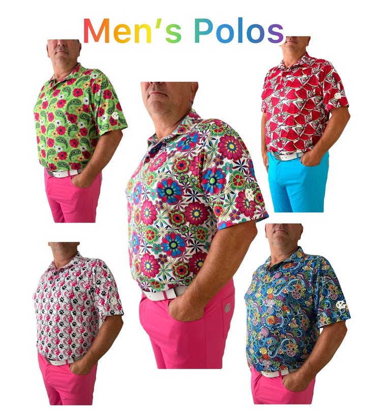 2025 Men's Assorted Printed  Polos