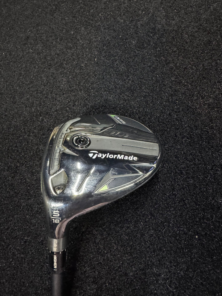 Demo TaylorMade Qi35 Fairway Wood- 18 Degree- Left Hand- Kai'li Blue 75 S