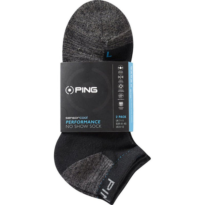 Ping Men’s Sensor Cool No Show Socks 2 Pack