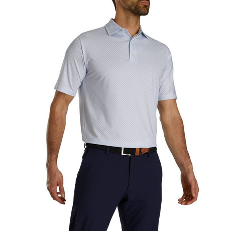 FootJoy Dot Geo Print Lisle Self Collar - Niagara Golf Warehouse FOOTJOY Men's Golf Shirt