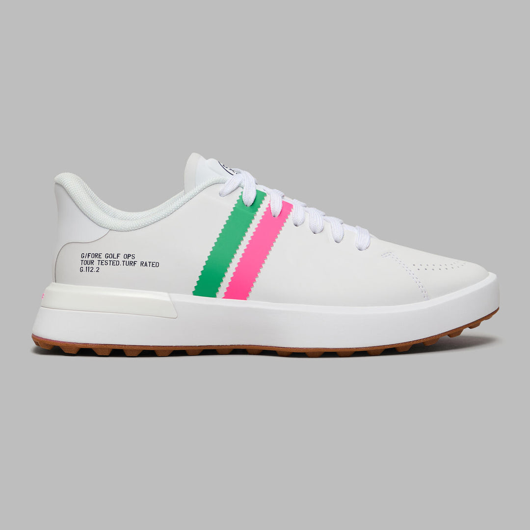 Women's G.112 Stripe Kiltie Golf Shoe Snow/Multi