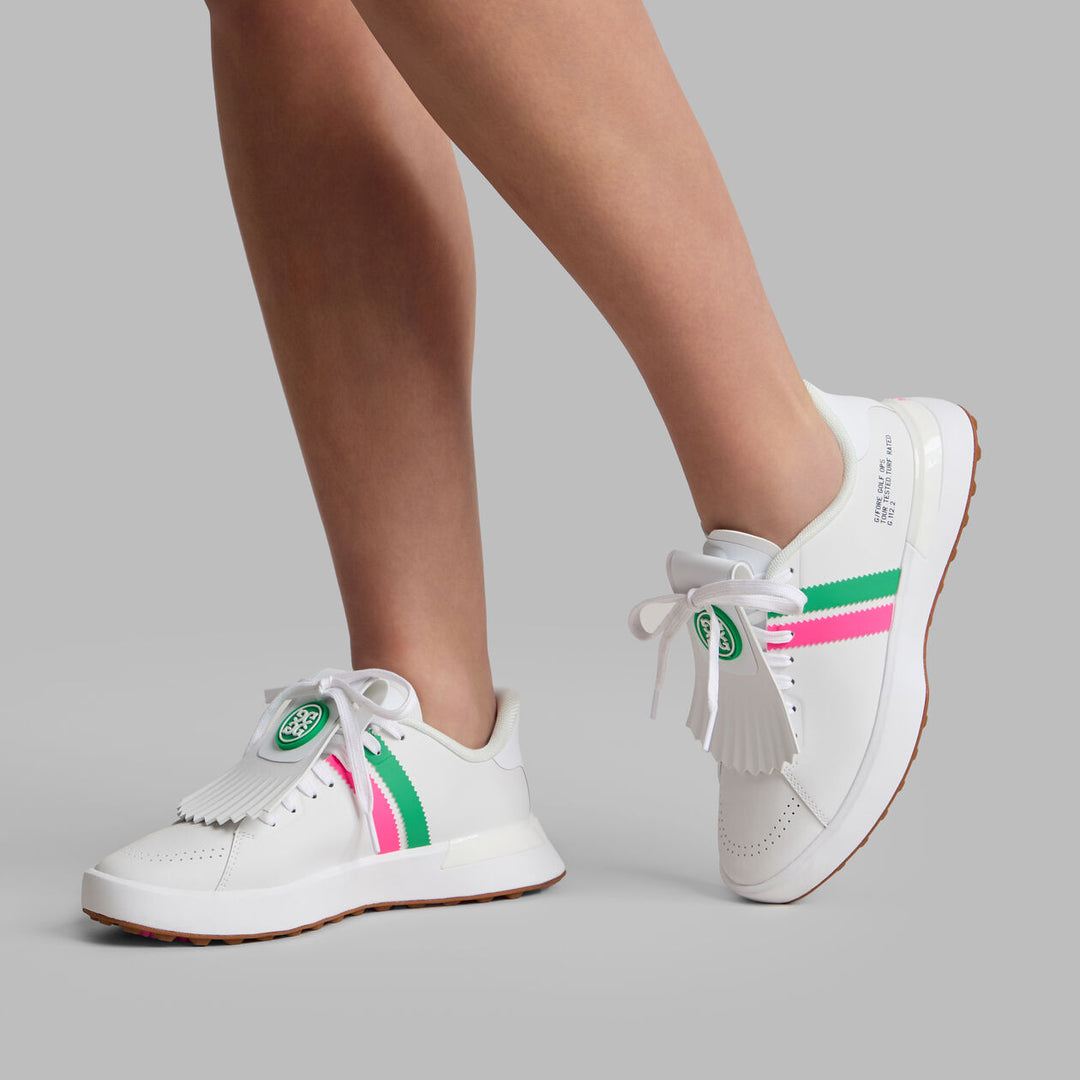 Women's G.112 Stripe Kiltie Golf Shoe Snow/Multi