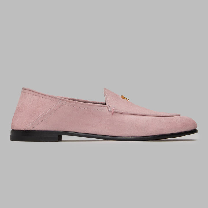 Women's Metal Tees Suede Flex Loafer Blush