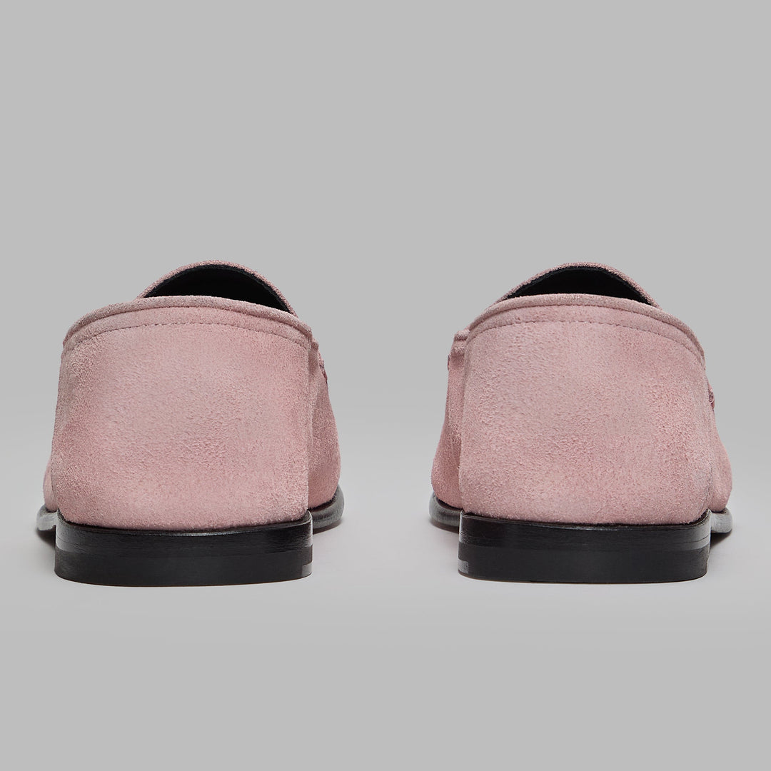 Women's Metal Tees Suede Flex Loafer Blush