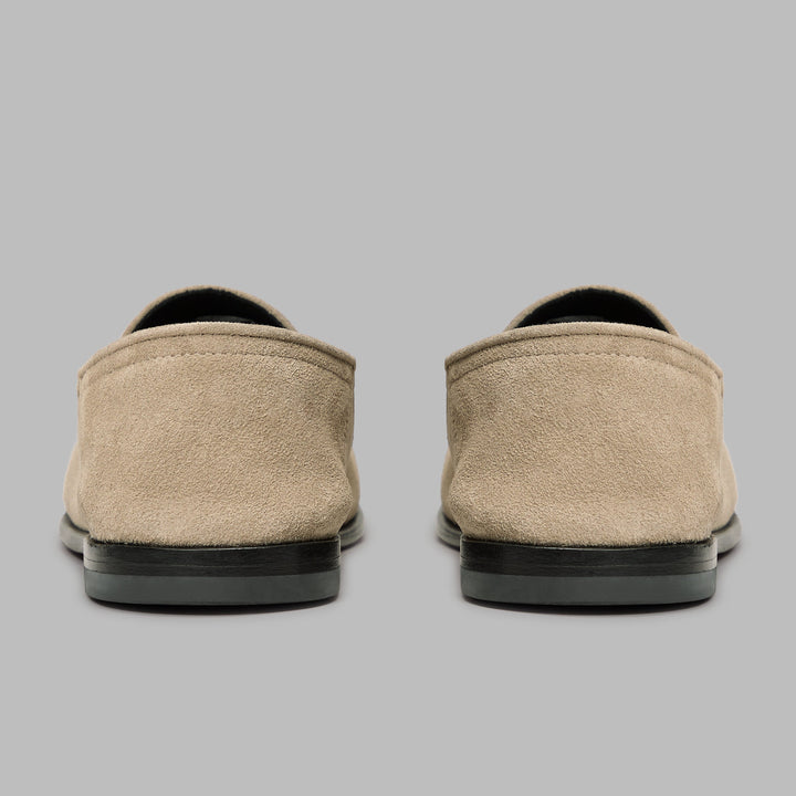 Women's Metal Tees Suede Flex Loafer Pumice