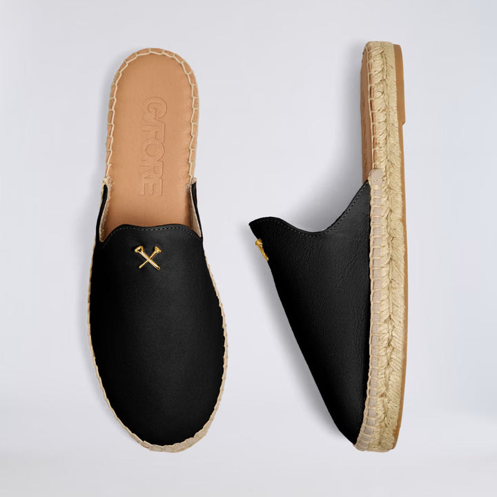 Women's Metal Tees Nubuck Espadrille Onyx