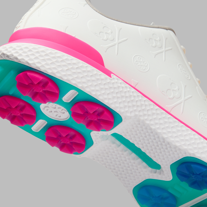 Men's Gallivan2r Embossed Skull & Tees Golf Shoe Snow/Knockout Pink