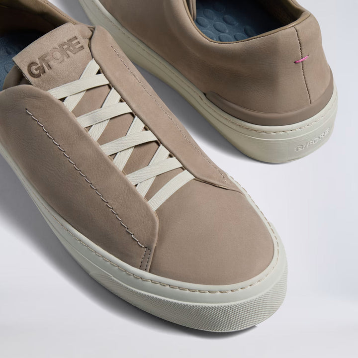 Men's Endeavour Slip On Leather Sneaker Pumice