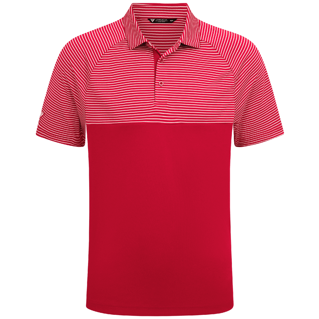 Levelwear Men's Classic Stripe Polo