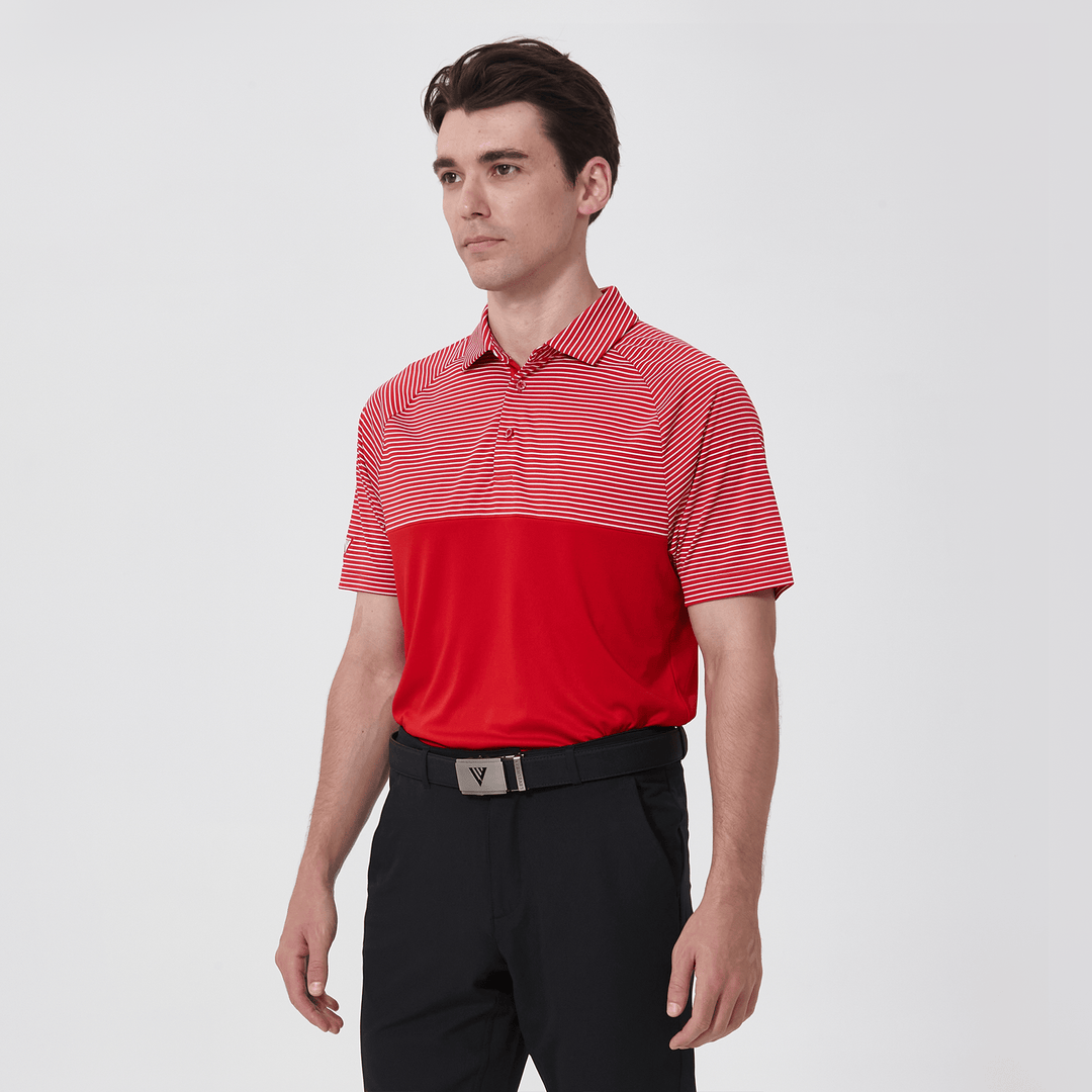 Levelwear Men's Classic Stripe Polo