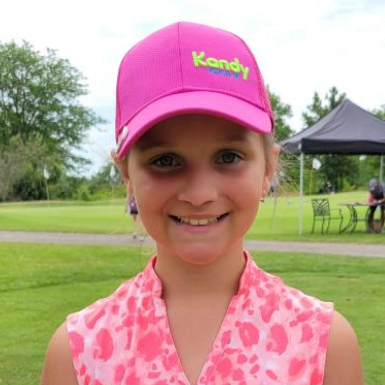 Junior Girls adjustable Ponytail Golf Hats