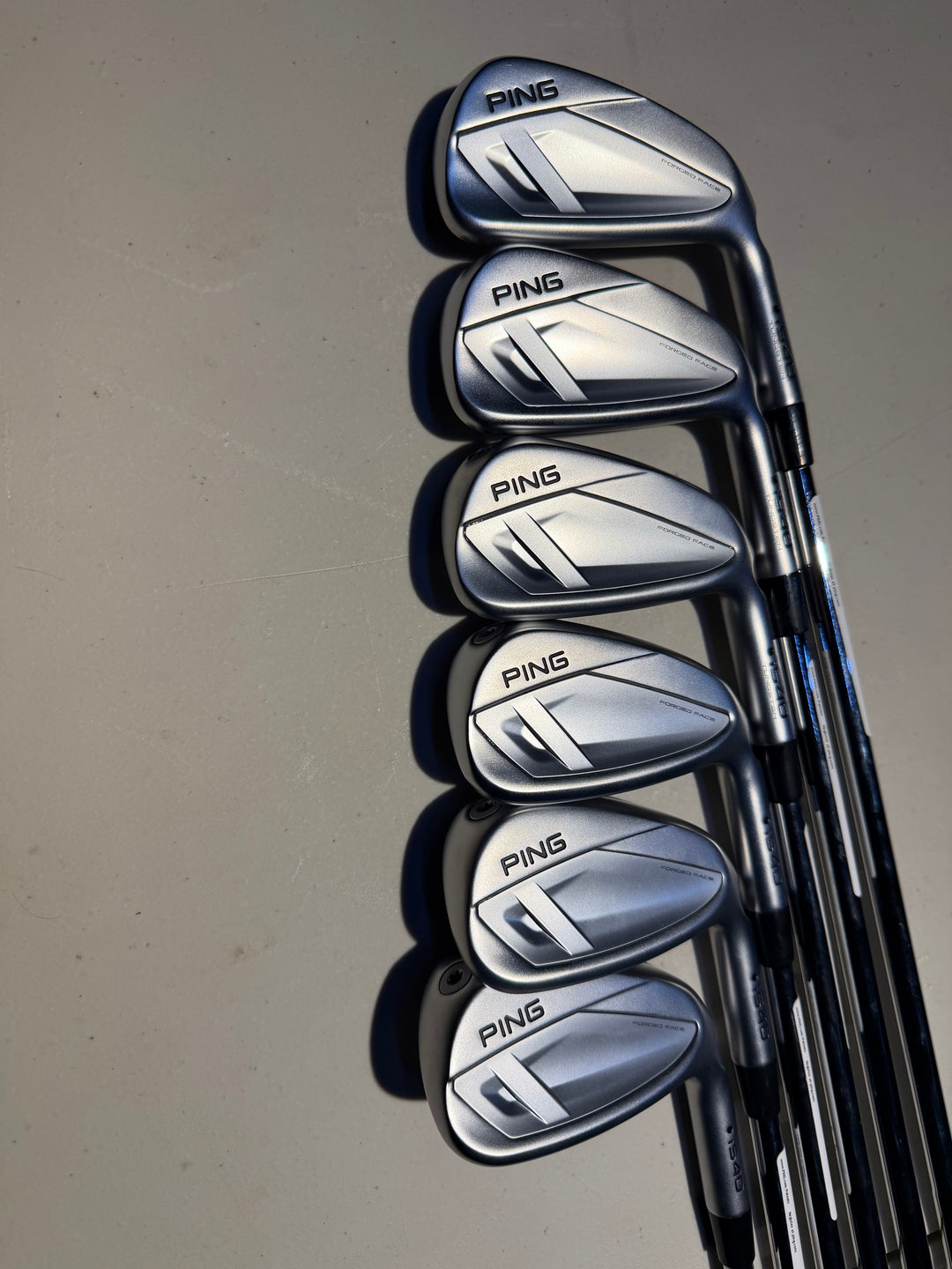 PING i540 Irons 5i-PW AWT 3.0 Black Stiff Right Hand - Store Display Demo