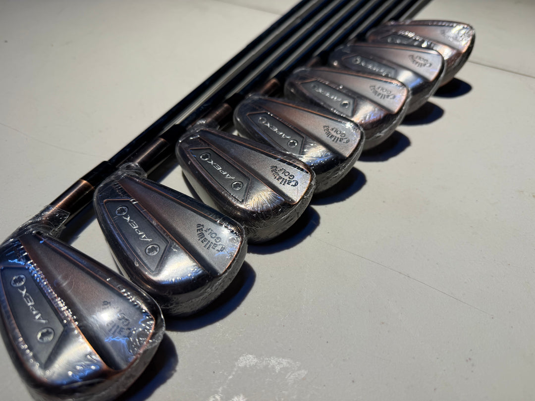 Callaway Apex Ai200 Brushed Copper Irons 5i-AW Dynamic Gold Mid 100 S300 Right Hand - Store Display Demo