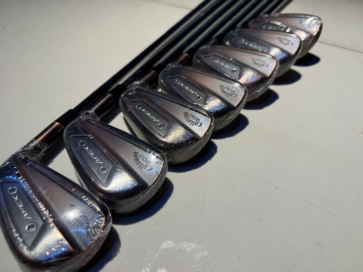 Callaway Apex Ai200 Brushed Copper Irons 5i-AW Dynamic Gold Mid 100 S300 Right Hand - Store Display Demo