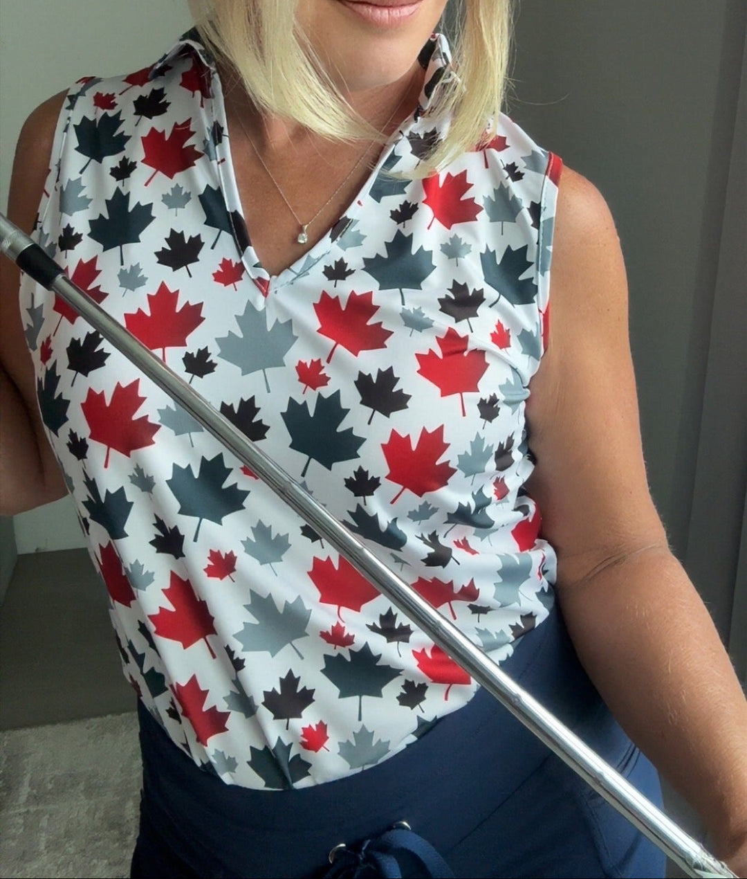 2026 Canada EH? PRE ORDER Women's Racer Back Golf Collared Polo
