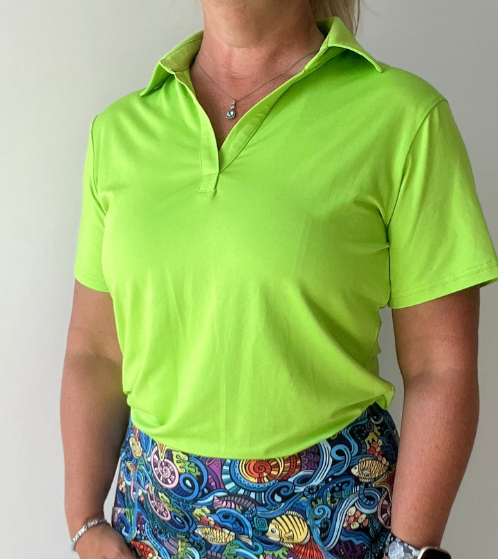 2025 Loose fit Assorted Women's V- neck Polos