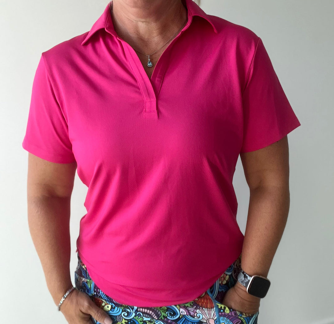 2025 Loose fit Assorted Women's V- neck Polos