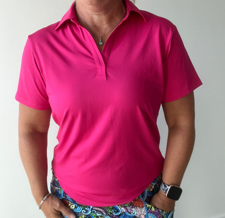 2025 Loose fit Assorted Women's V- neck Polos