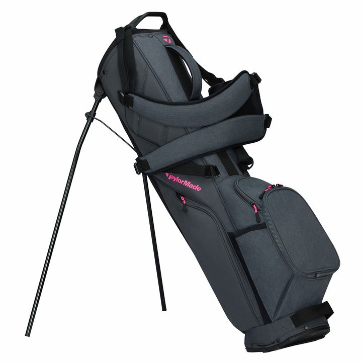 TaylorMade FlexTech Carry Stand Bag - Grey/Neon Pink - view 4