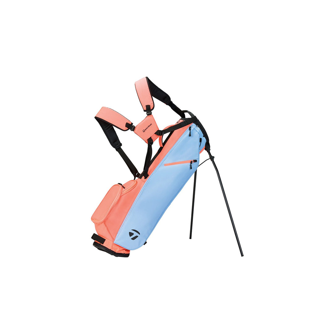 TaylorMade FlexTech Carry Stand Bag - Light Blue/Coral