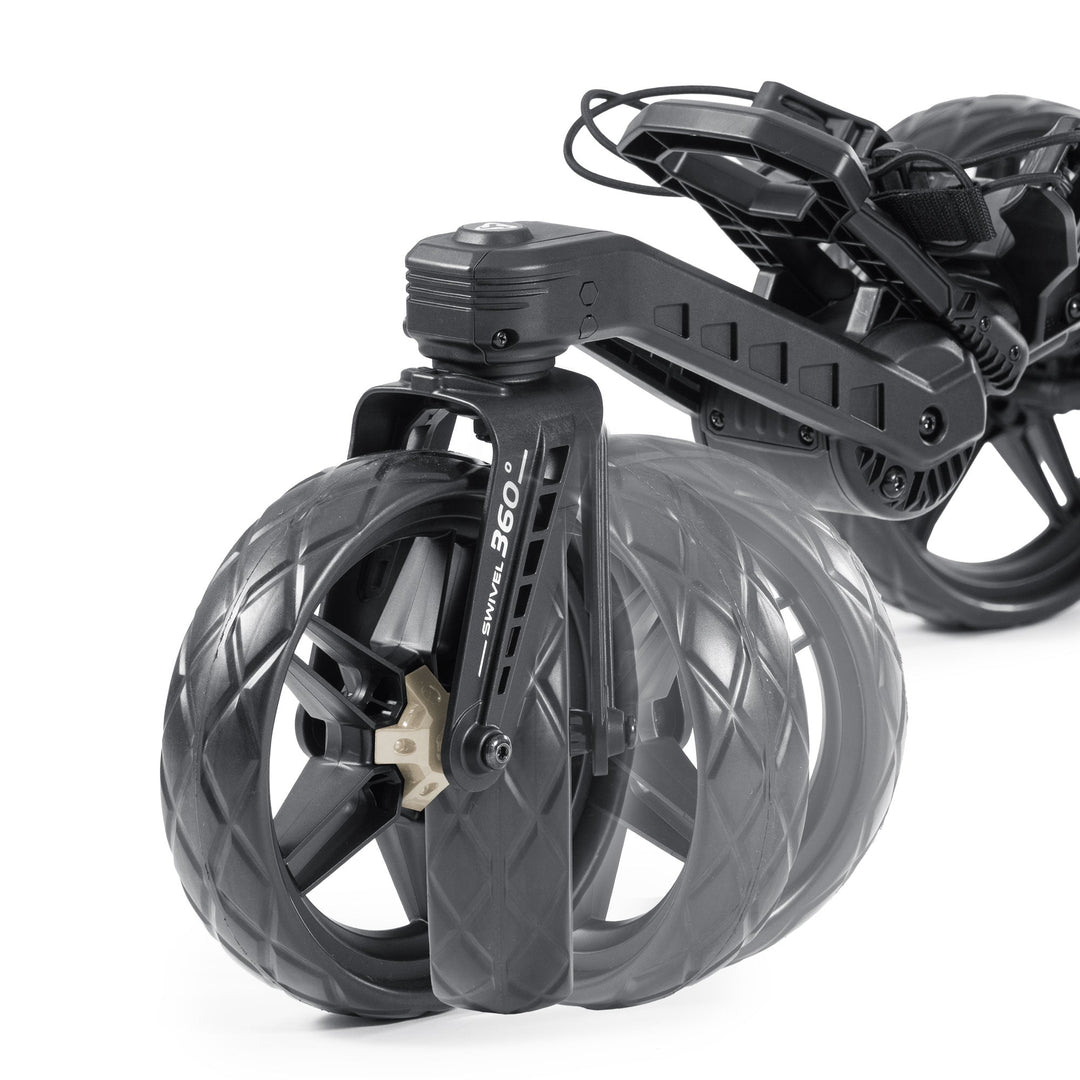 Bag Boy Nitron Swivel Push Cart - front wheel detail