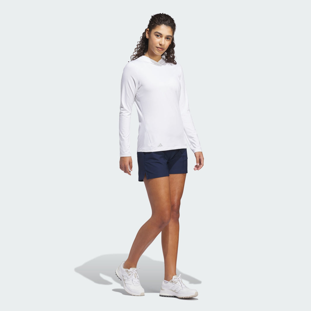 adidas Women's Performance Golf Hoodie White HT1275 - model side