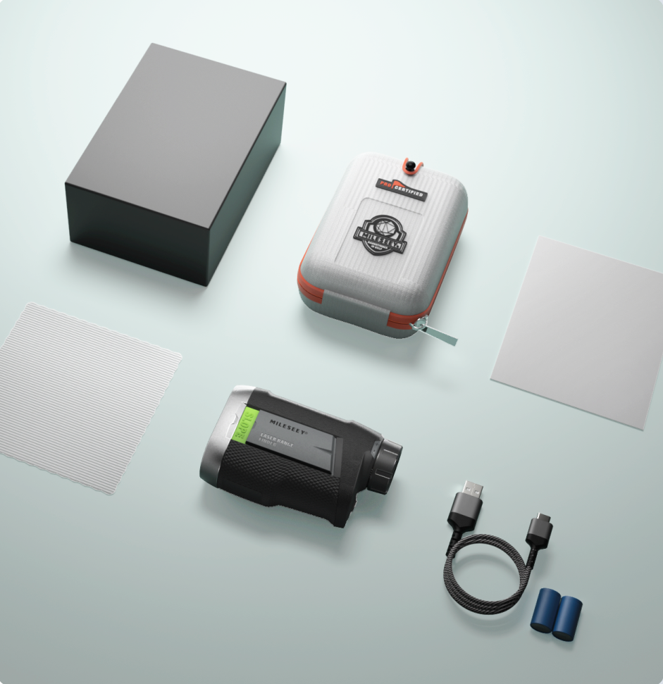 MILESEEY PF260 Tour Golf Rangefinder with Slope Switch