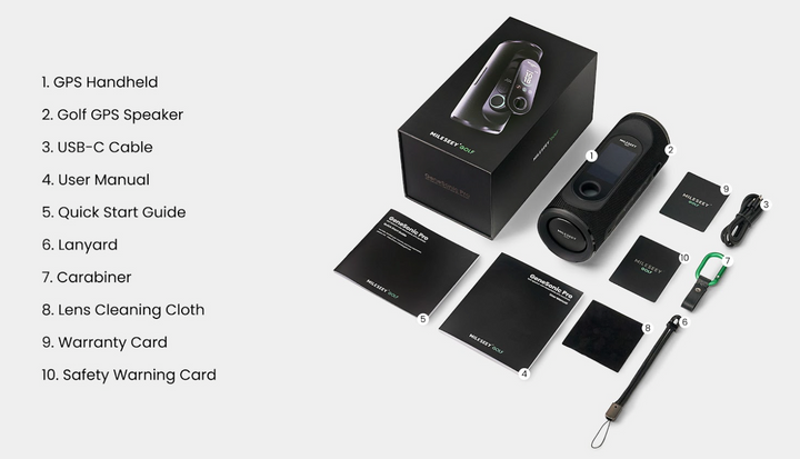 MILESEEY GeneSonic Pro Detachable Golf GPS Speaker