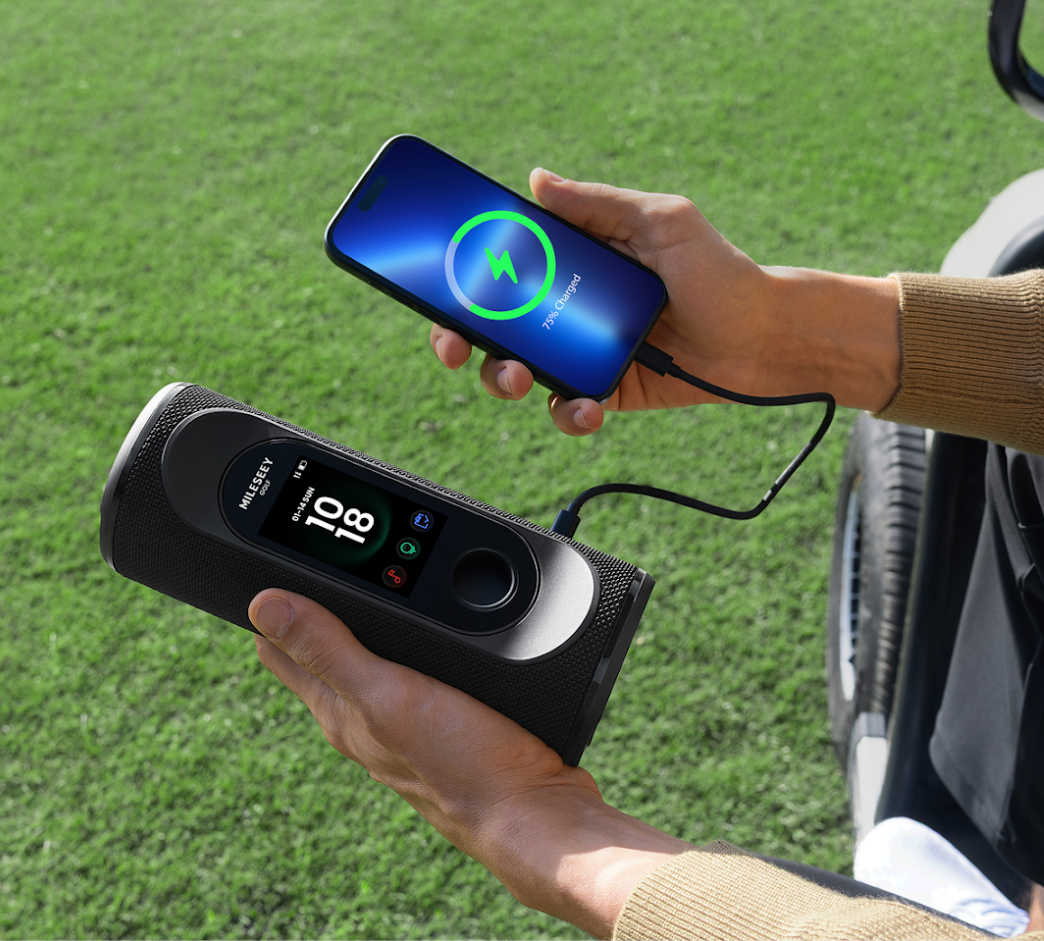 MILESEEY GeneSonic Pro Detachable Golf GPS Speaker