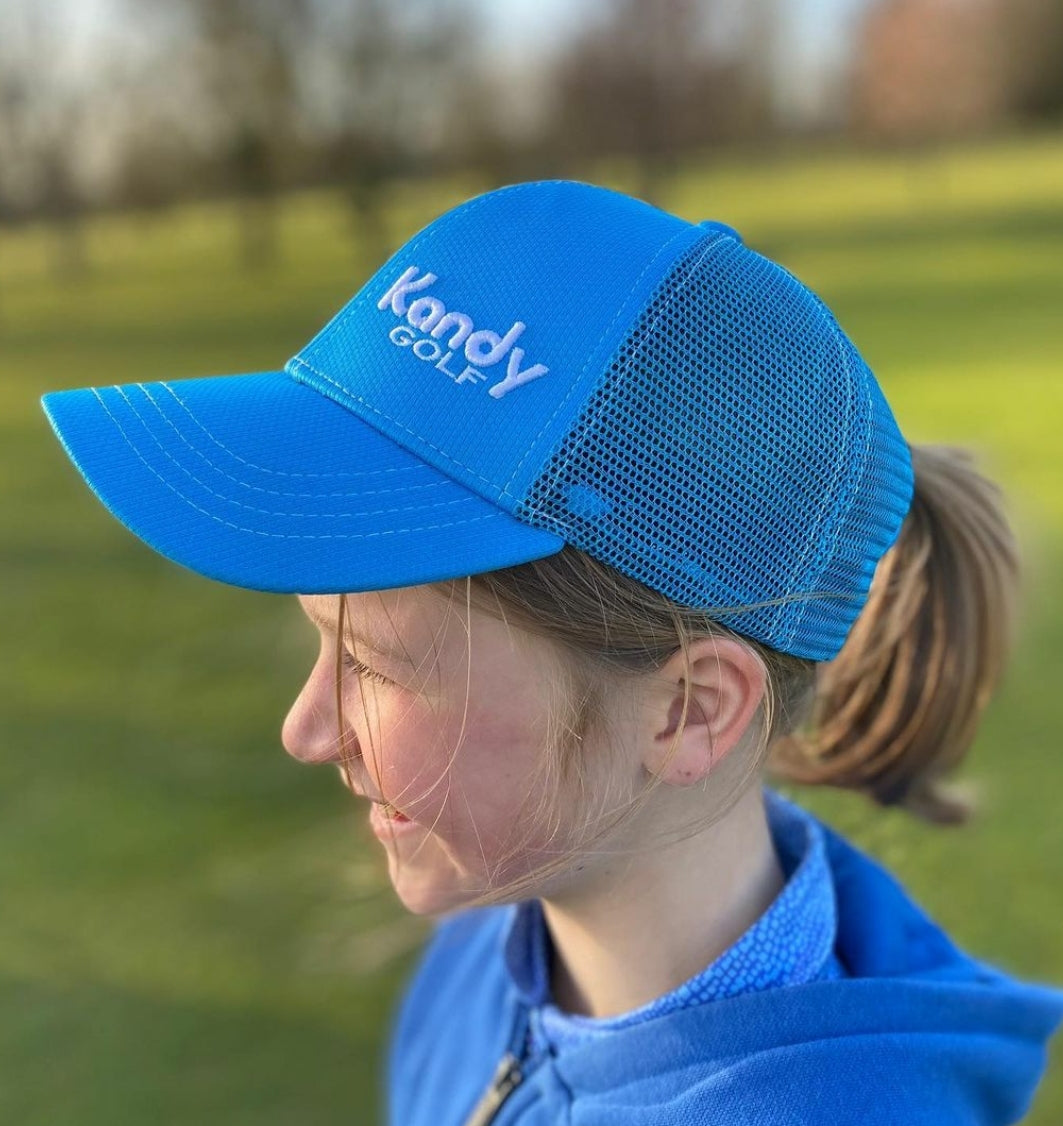 Junior Girls adjustable Ponytail Golf Hats