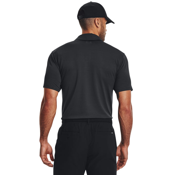 UA Playoff 3.0 Stripe Men's Polo - Black Back