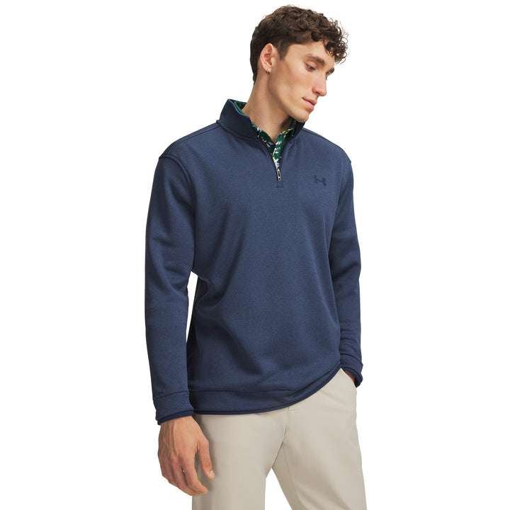 UA SweaterFleece Men's Quarter Zip - Pitch Gray