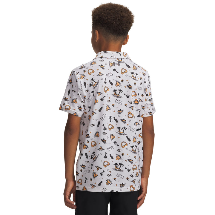 UA Matchplay Printed Boys' Polo Back