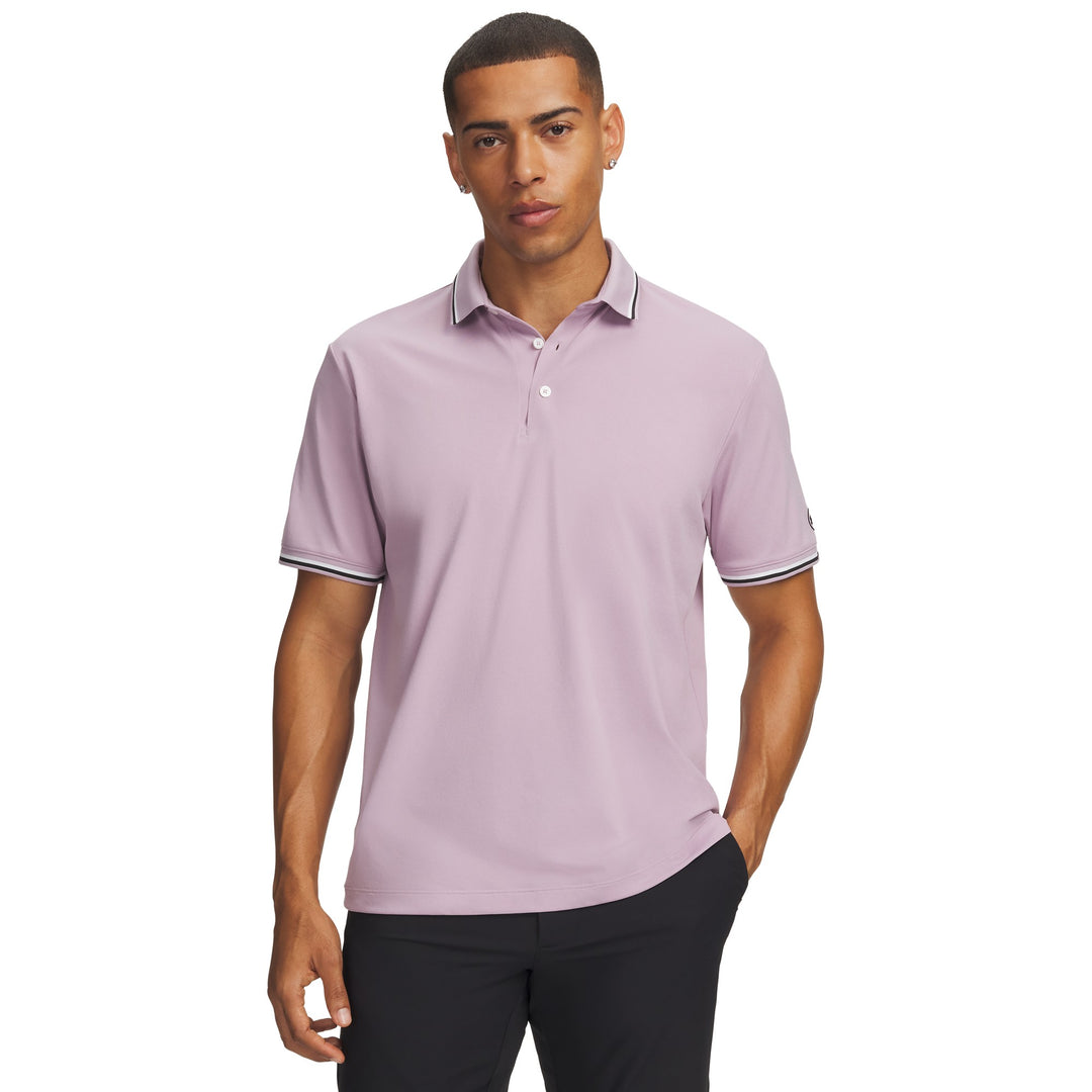 UA ArmourDry Rib Men's Polo - Lime Yellow