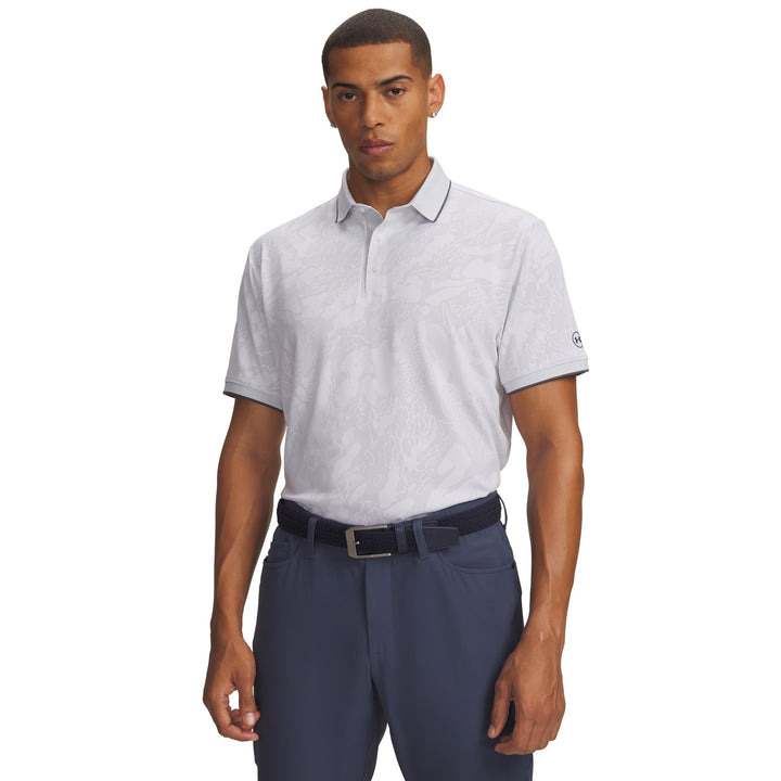 UA ArmourDry Jacquard Men's Polo - White