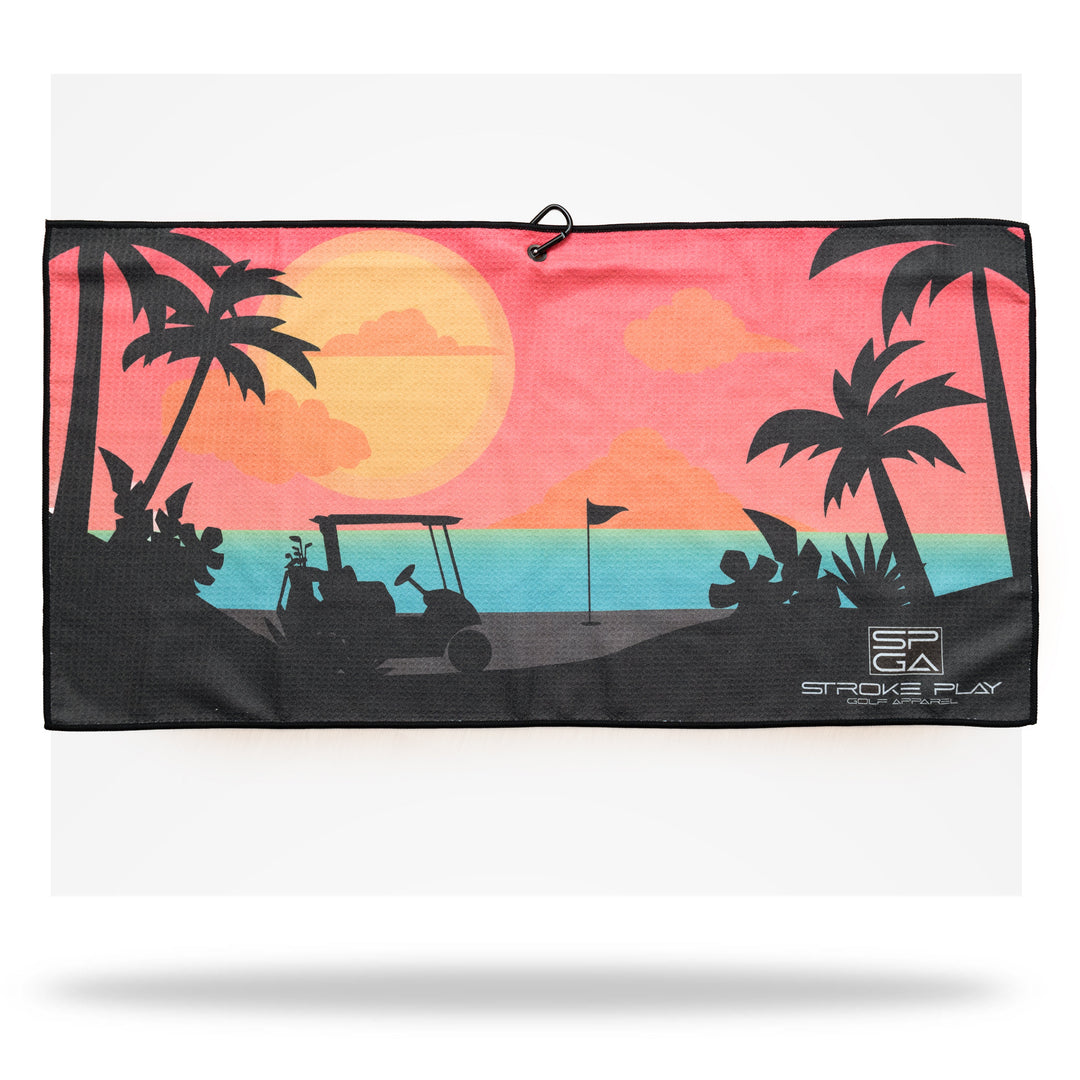 Ocean Sunset Golf Towel