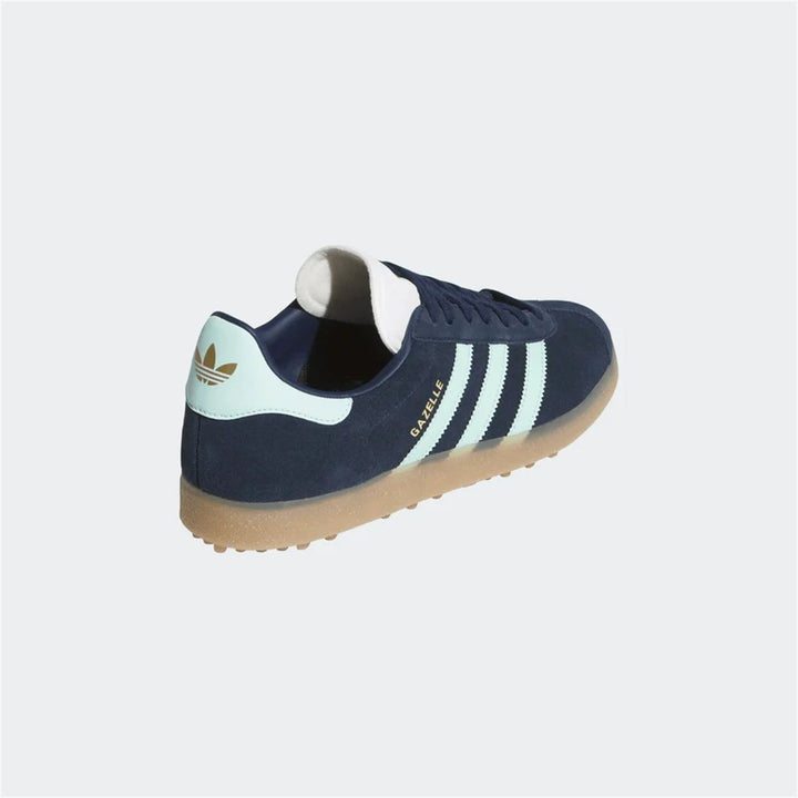 Adidas Gazelle Spikeless Golf Shoes Night Indigo/Clear Mint JR4464 - side