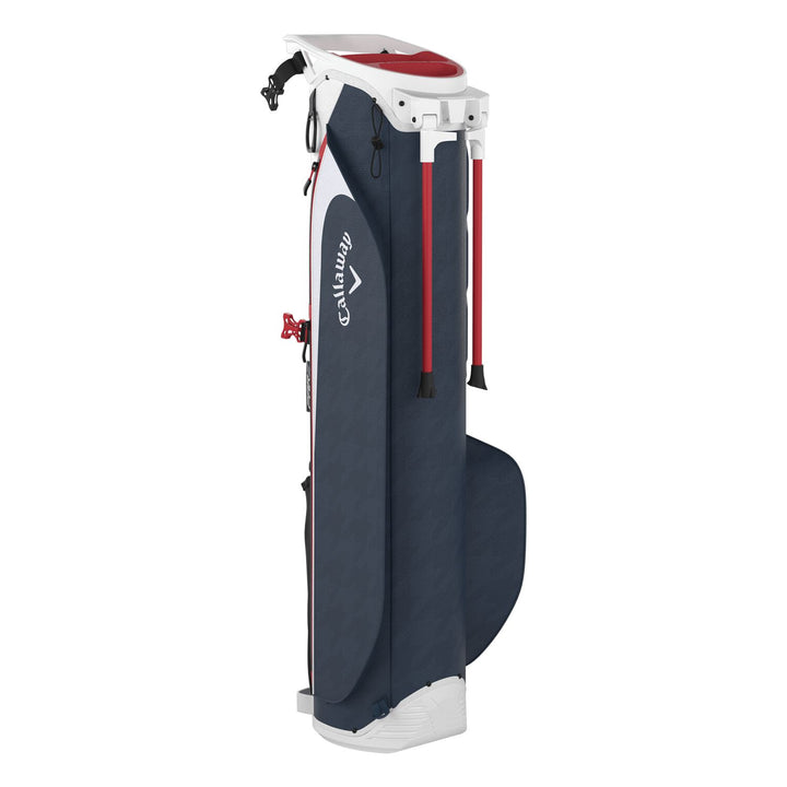 Callaway Par 3 Stand Bag 24 - White/Navy Houndstooth/Red