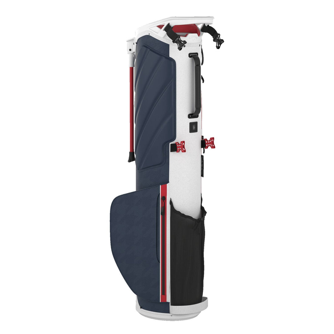 Callaway Par 3 Stand Bag 24 - White/Navy Houndstooth/Red