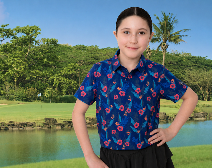 Coastal Blue Youth Polo