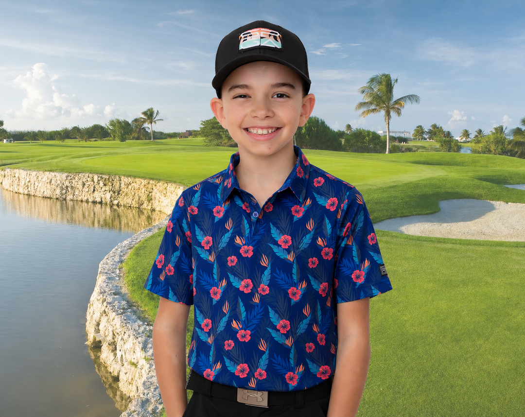Coastal Blue Youth Polo