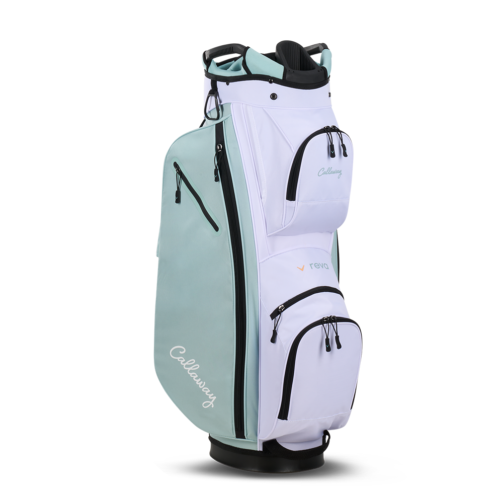 Callaway Women's REVA 11-Piece Cart Bag Complete Set - Peach Surf