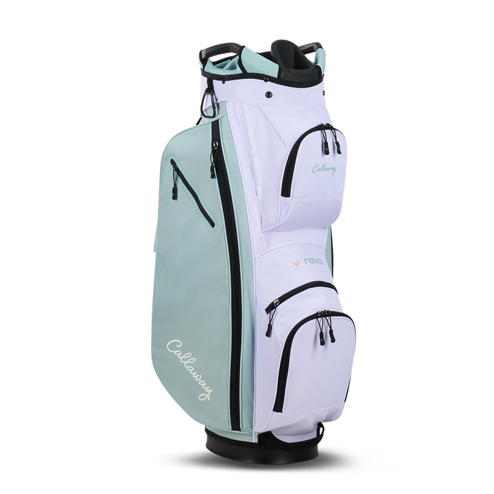 Callaway Women's REVA 11-Piece Cart Bag Complete Set - Peach Surf